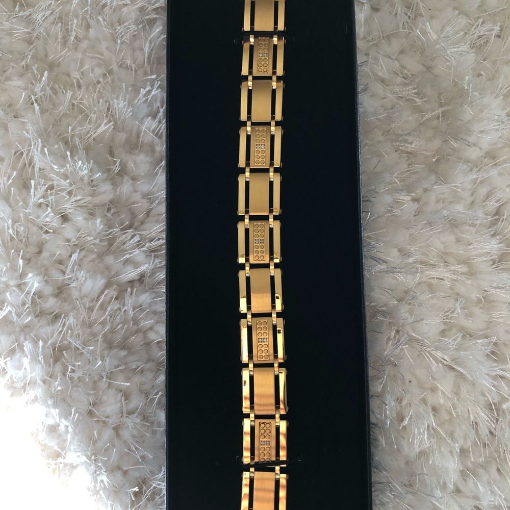 Men’s stainless steel Diamond bracelet